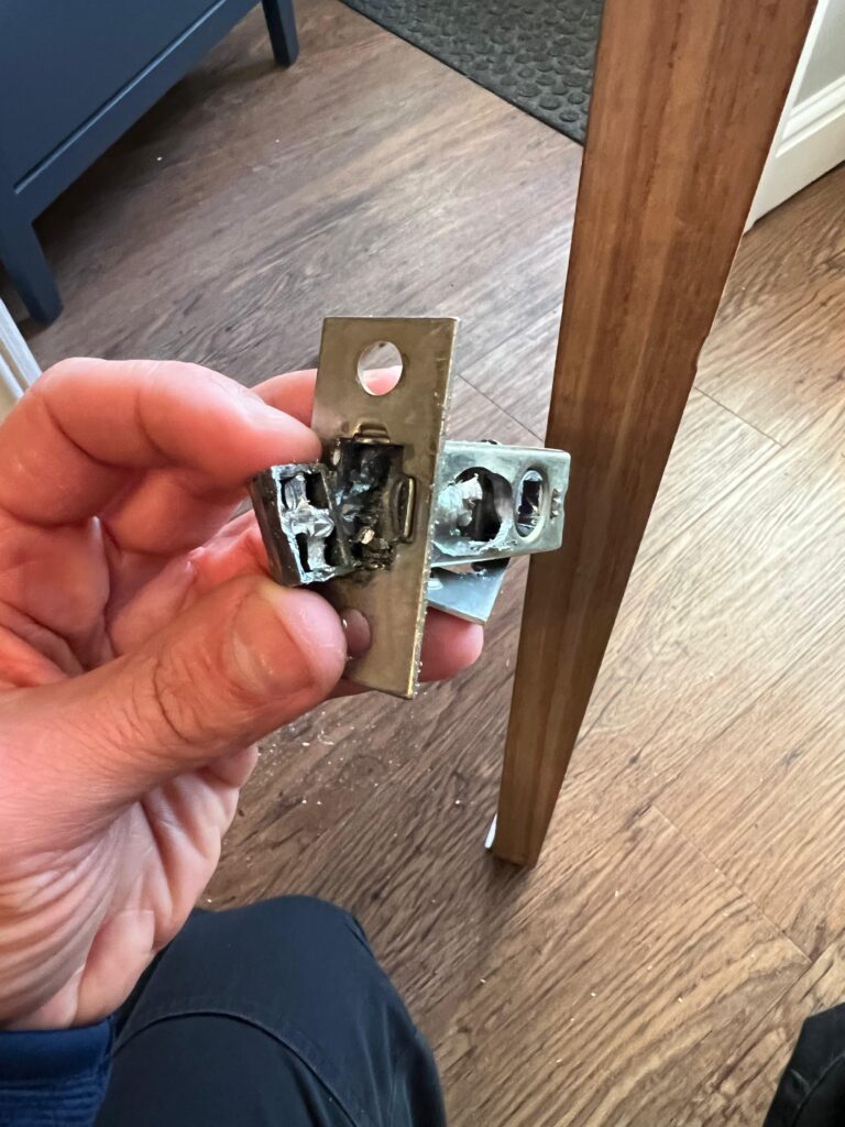 Broken Internal door latch